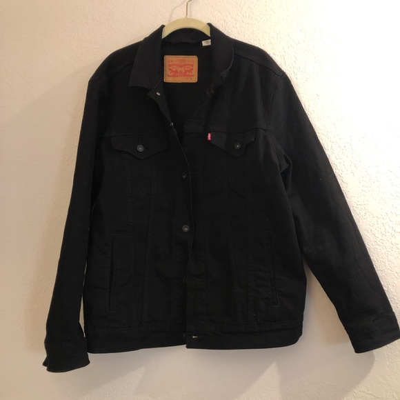 Levi's Other - Levis Black Denim Jacket sz XL